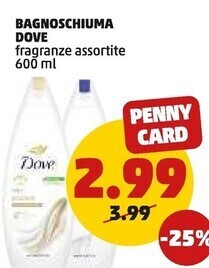 PENNY Dove bagnoschiuma offerta