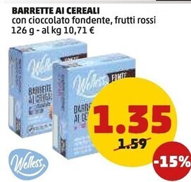 PENNY Welless barrette ai cereali offerta