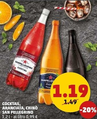 PENNY San pellegrino cocktail , aranciata , chinò offerta