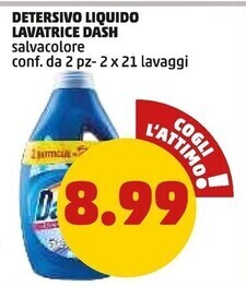 PENNY Dash detersivo liquido lavatrice offerta