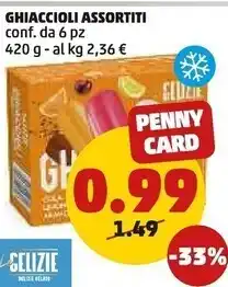 PENNY Le delizie ghiaccioli assortiti offerta