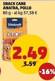 PENNY Vitakraft snack cane anatra , pollo offerta