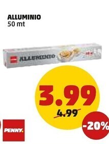PENNY Penny alluminio 50 mt offerta