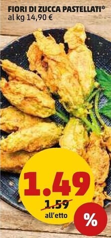 PENNY Fiori di zucca pastellati offerta