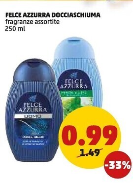 PENNY Felce azzurra docciaschiuma offerta