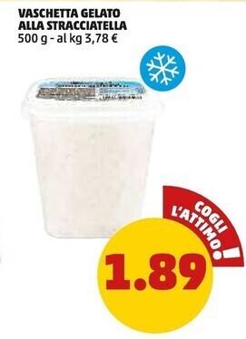 PENNY Vaschetta gelato alla stracciatella offerta
