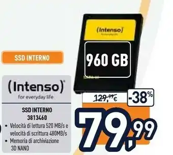 Unieuro Intenso SSD offerta