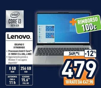 Unieuro Lenovo Ideapad 5 81YK00UQIX offerta