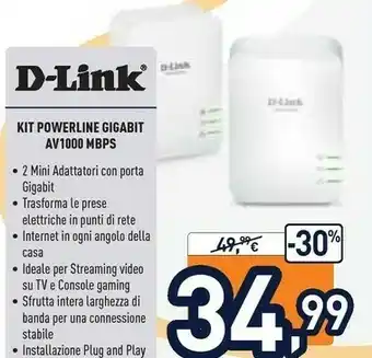 Unieuro TP-LINK AV1000 Collegamento Ethernet LAN Bianco 2pezzo(i) offerta