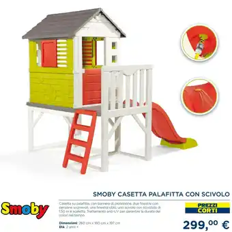 Smoby Casetta Palafitta Con Scivolo