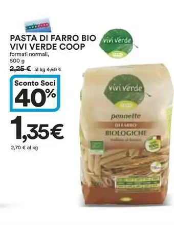 Coop Vivi verde coop Pasta offerta