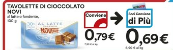 Coop Novi Cioccolato offerta