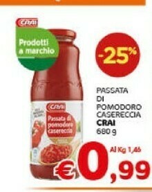 Crai Passata di pomodoro offerta