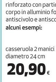 Coop Coop Casseruola 2 Manici Diametro 24 Cm offerta