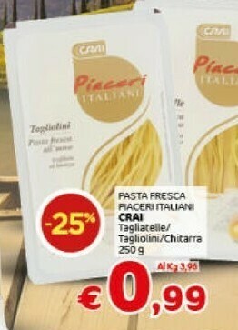 Crai Pasta all'uovo offerta