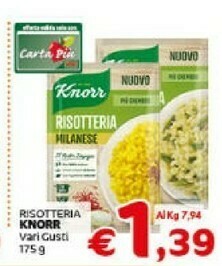 Crai Knorr Risotto offerta