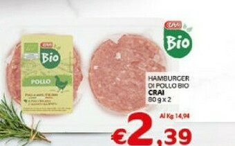 Crai Hamburger offerta