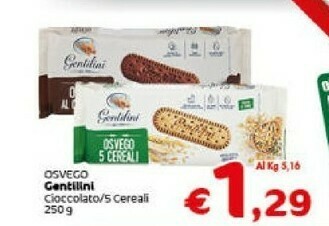Crai Gentilini Biscotti offerta