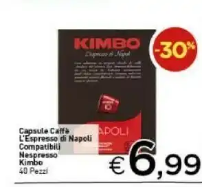 Crai Kimbo Cialde caffè offerta