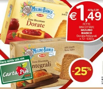 Crai Gentilini Fette biscottate offerta