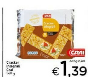 Crai Crackers offerta