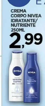 Despar Nivea Crema corpo offerta