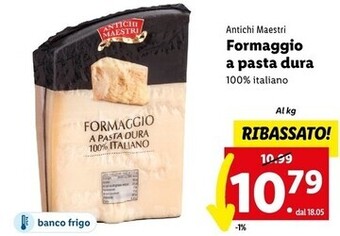 Lidl Antichi maestri formaggio a pasta dura offerta
