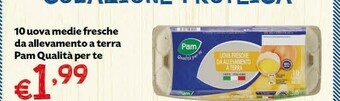 Pam Pam Qualita Per Te 10 Uova Medie Fresche Da Allevamento A Terra offerta