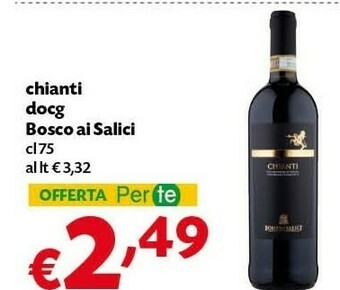 Pam Bosco Ai Salici Chianti Docg offerta