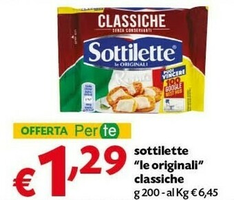 Pam Mondelez - Sottilette Le Originali Classiche 200 g(ml) offerta