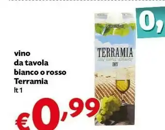 Pam Terramia Vino Da Tavola Bianco O Rosso offerta