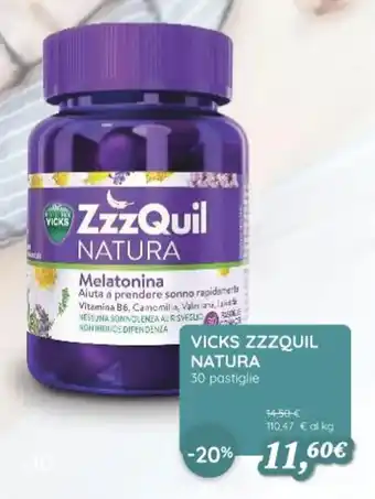 Coop VICKS ZZZQUIL NATURA 30 pastiglie offerta