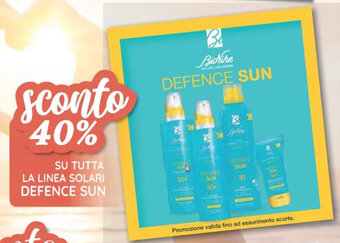 Coop SU TUTTA LA LINEA SOLARI DEFENCE SUN offerta