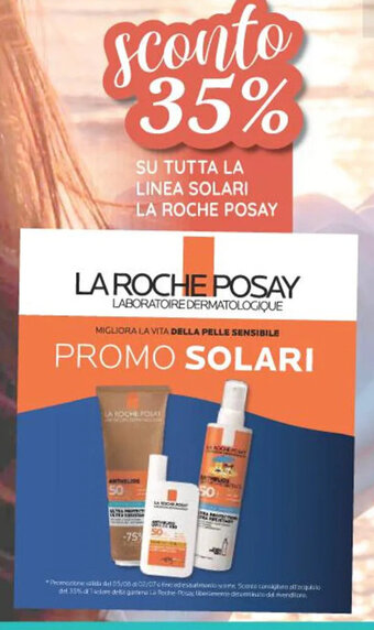 Coop SU TUTTA LA LINEA SOLARI LA ROCHE POSAY offerta