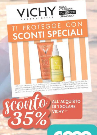 Coop ALL'ACQUISTO DI 1 SOLARE VICHY offerta