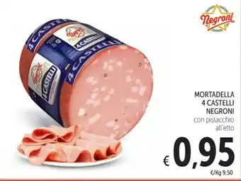 Spazio Conad MORTADELLA 4 CASTELLI NEGRONI con pistacchio offerta