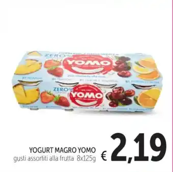 Spazio Conad YOGURT MAGRO YOMO gusti assortiti alla frutta 8x125g offerta
