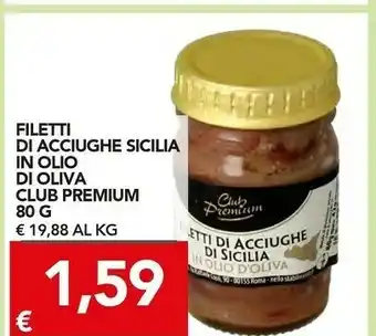 TuoDi Club Premium Filetti Di Acciughe Sicilia In Olio Di Oliva offerta