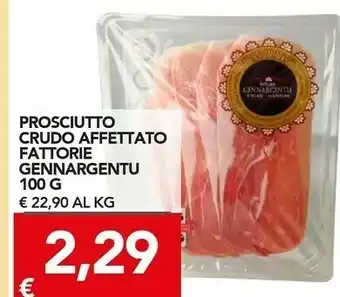 TuoDi Fattorie Gennargentu Prosciutto Crudo Affettato offerta