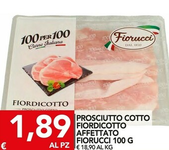 TuoDi Fiorucci Prosciutto Cotto Fiordicotto Affettato offerta