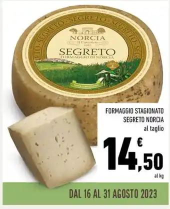Conad FORMAGGIO STAGIONATO SEGRETO NORCIA offerta