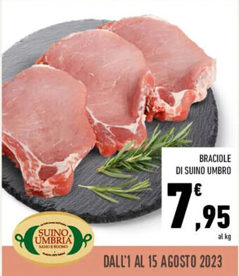 Conad BRACIOLE DI SUINO UMBRO offerta