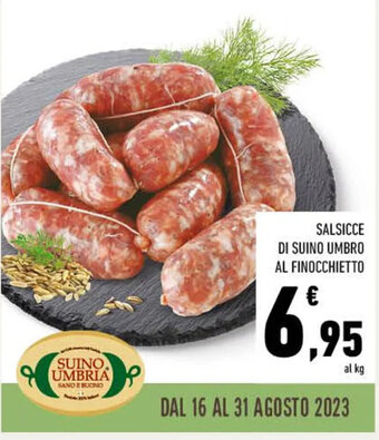 SALSICCE DI SUINO UMBRO AL FINOCCHIETTO