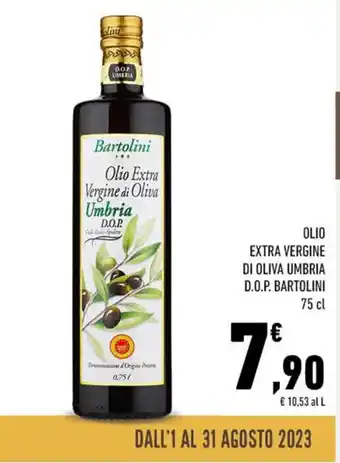 Conad OLIO EXTRA VERGINE DI OLIVA UMBRIA D.O.P. BARTOLINI 75 cl offerta