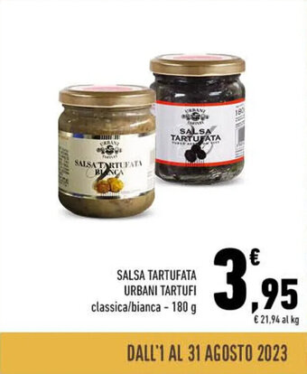 Conad SALSA TARTUFATA URBANI TARTUFI classica/bianca - 180 g offerta