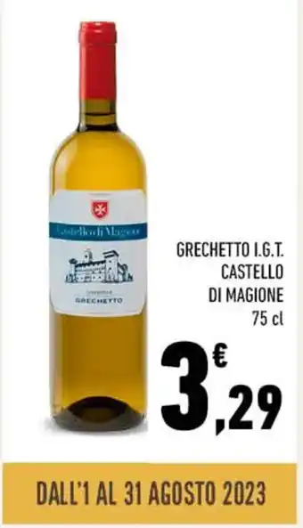 Conad GRECHETTO I.G.T. CASTELLO DI MAGIONE 75 cl offerta