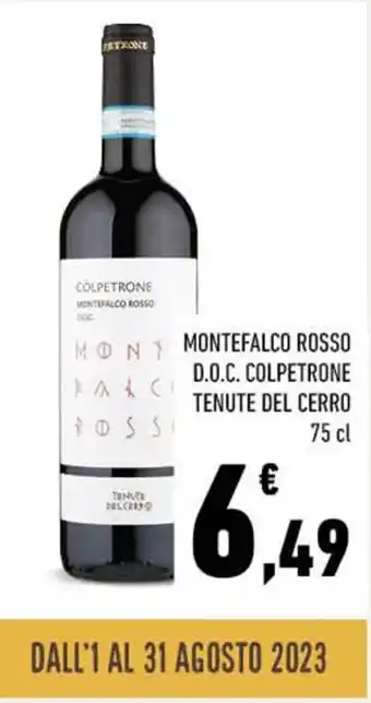 Conad MONTEFALCO ROSSO D.O.C. COLPETRONE TENUTE DEL CERRO 75 cl offerta