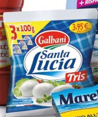 Ekom MOZZARELLA TRIS SANTA LUCIA GALBANI G 100X3 offerta