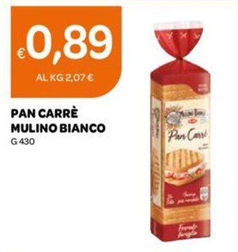 Ekom PAN CARRÈ MULINO BIANCO G 430 offerta