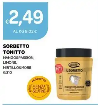 SORBETTO TONITTO MANGO&PASSION, LIMONE, MIRTILLO&MORE G 310